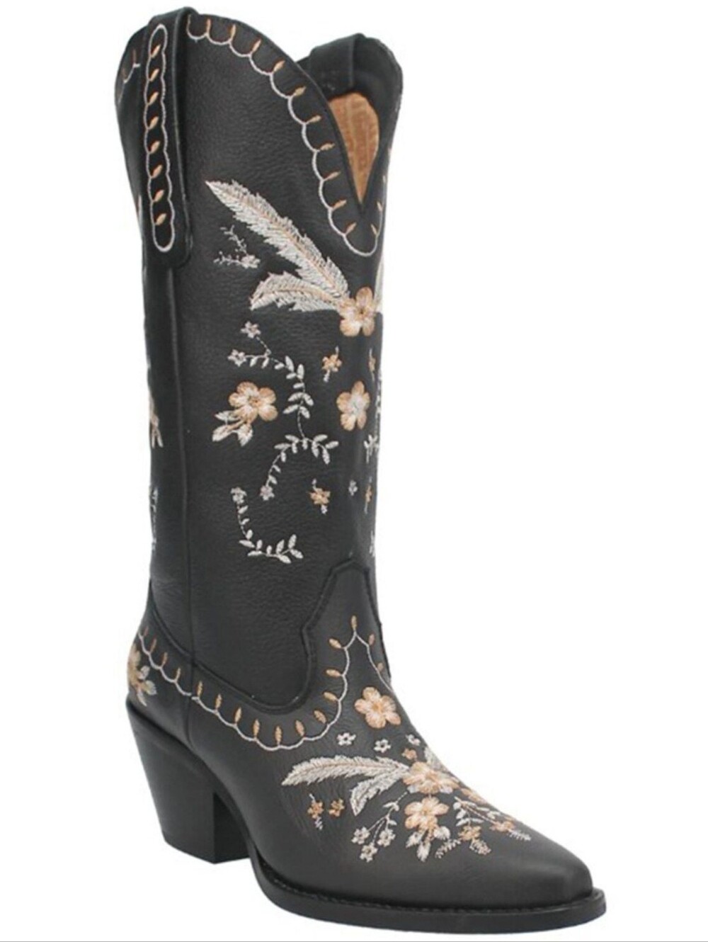 Dingo Women's Leather Full Bloom Western Boots Size 11